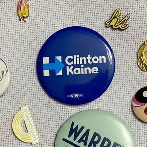 Clinton Kaine 2016 official campaign buttons 1.5”